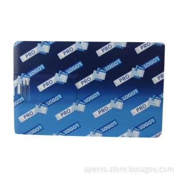 Card flash drive, 1 or 2GB, with customized logo printing on two sides, promotional gifts